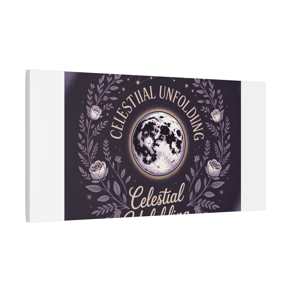 Celestial Unfolding Moon Art Canvas