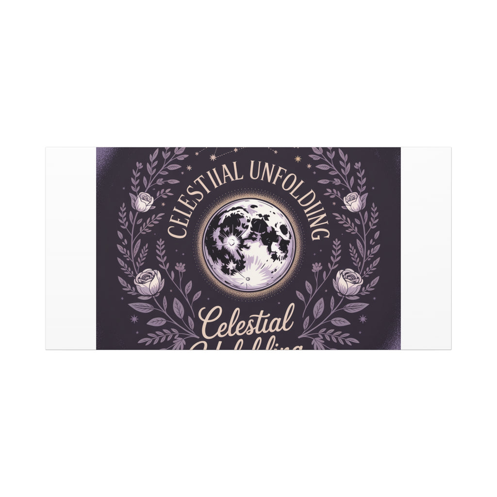 Celestial Unfolding Moon Art Canvas