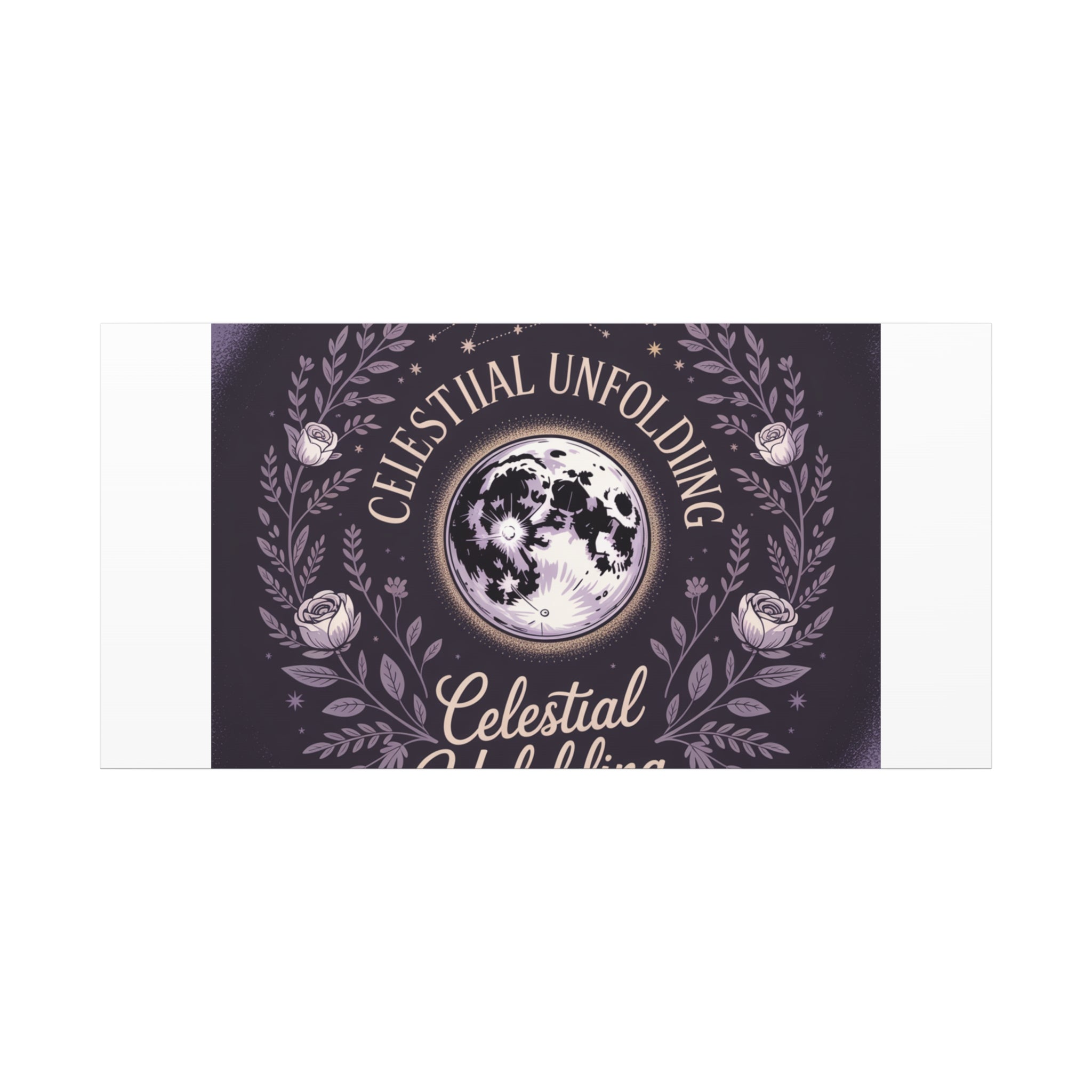 Celestial Unfolding Moon Art Canvas