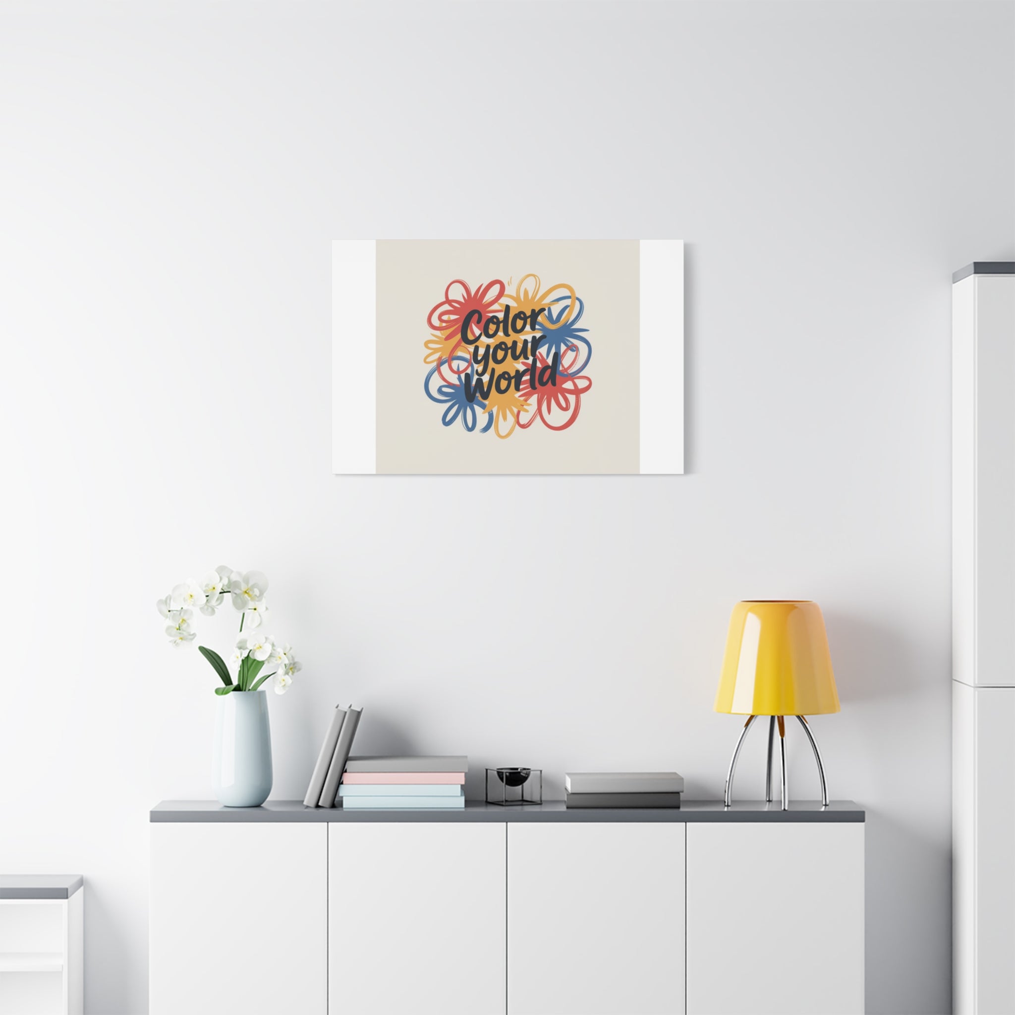 Canvas Art – “Color Your World” Floral Wall Art