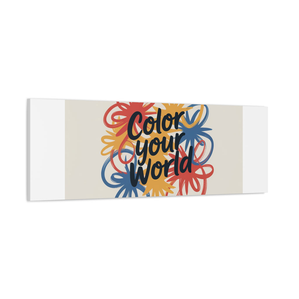 Canvas Art – “Color Your World” Floral Wall Art