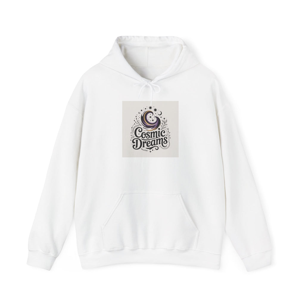 Cosmic Dreams Hoodie – Retro Moon & Stars Graphic Sweatshirt