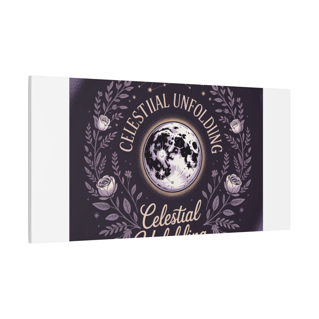 Celestial Unfolding Moon Art Canvas