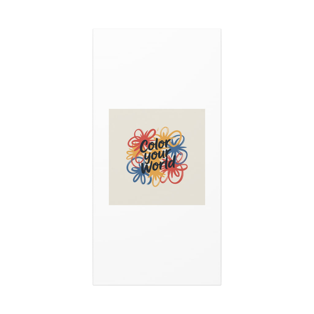 Canvas Art – “Color Your World” Floral Wall Art