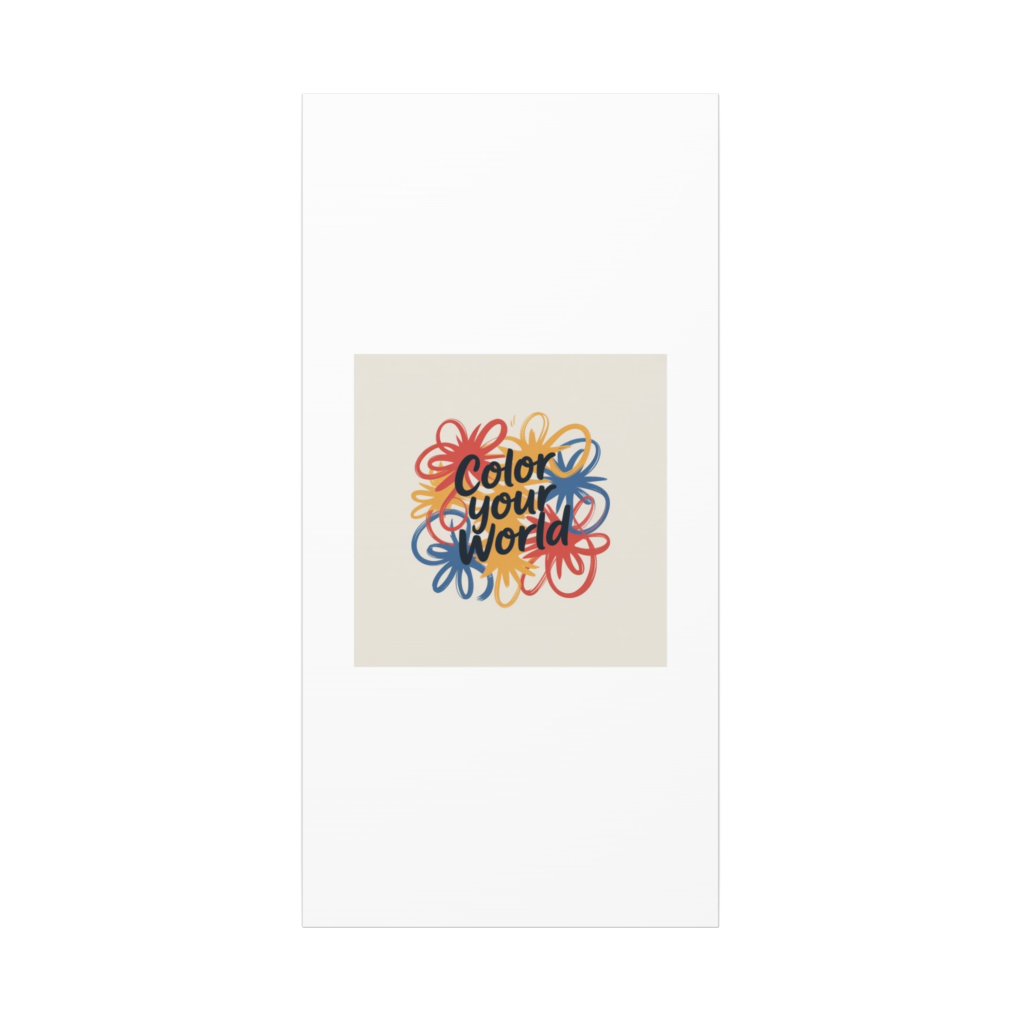 Canvas Art – “Color Your World” Floral Wall Art