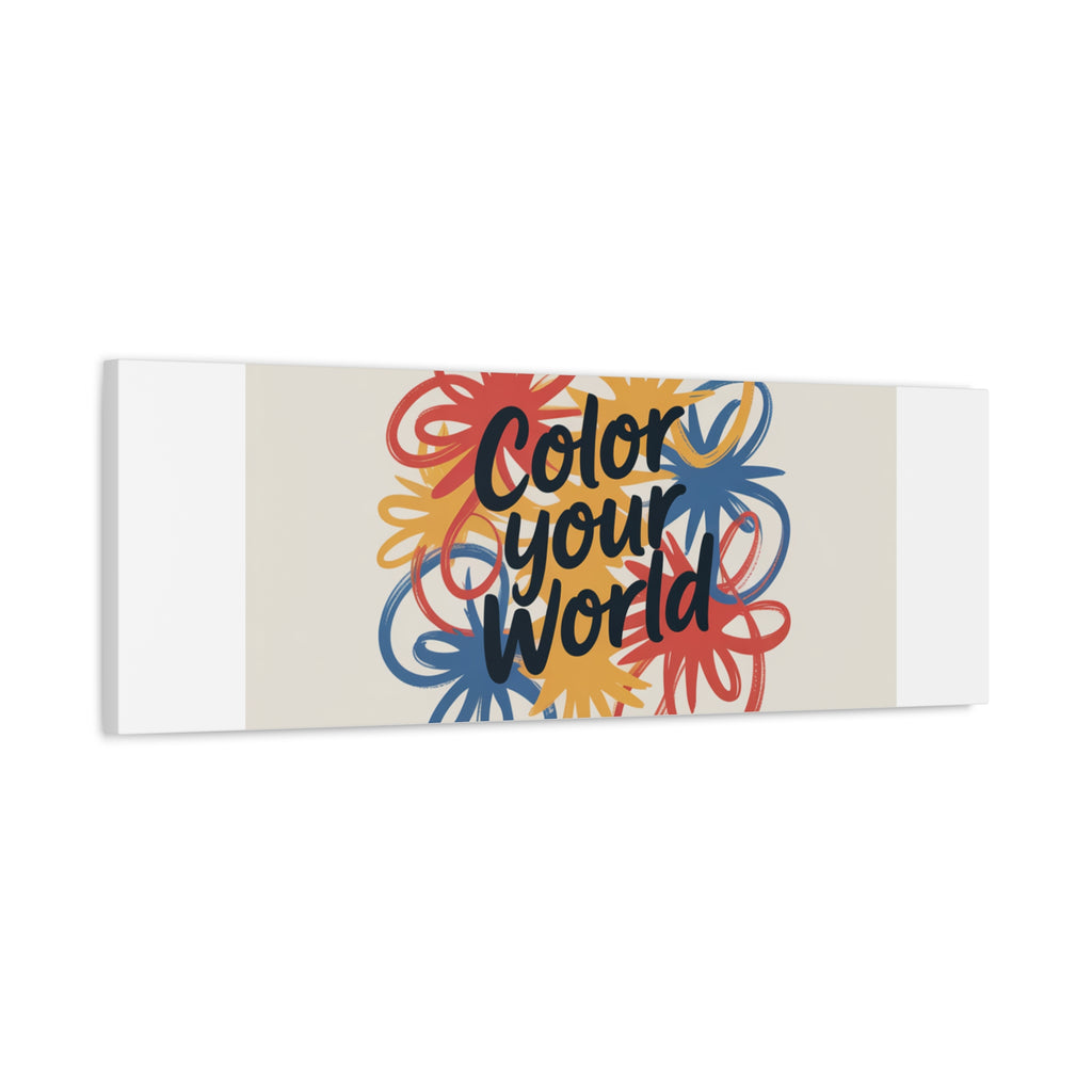 Canvas Art – “Color Your World” Floral Wall Art