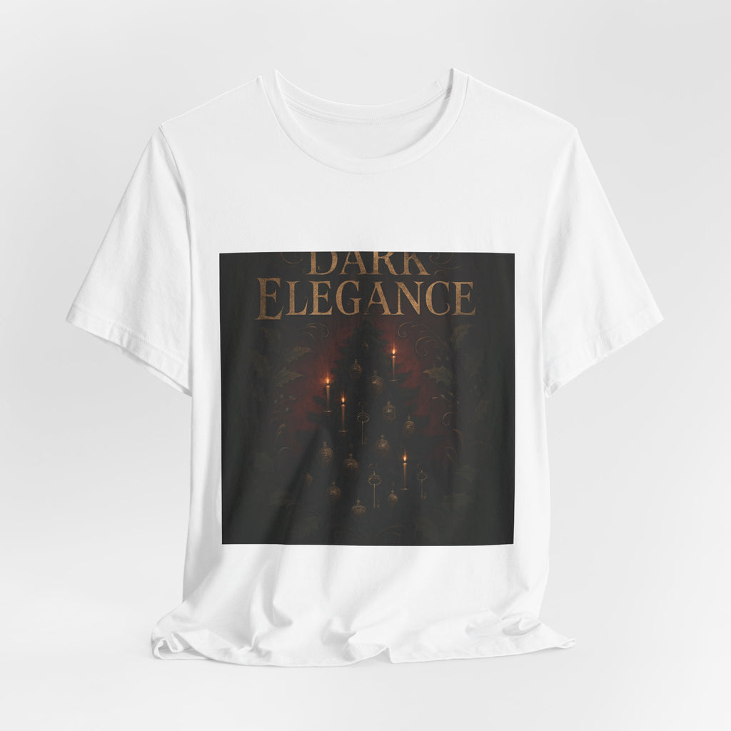 Dark Elegance Tee - Gothic Candlelight Graphic Shirt