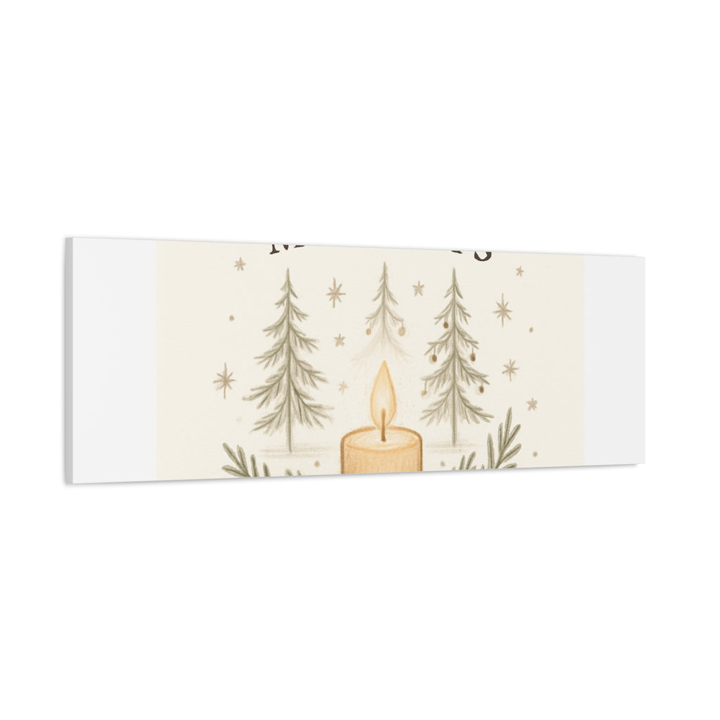 Peaceful Moments Candle Canvas — Matte Stretched Wall Art