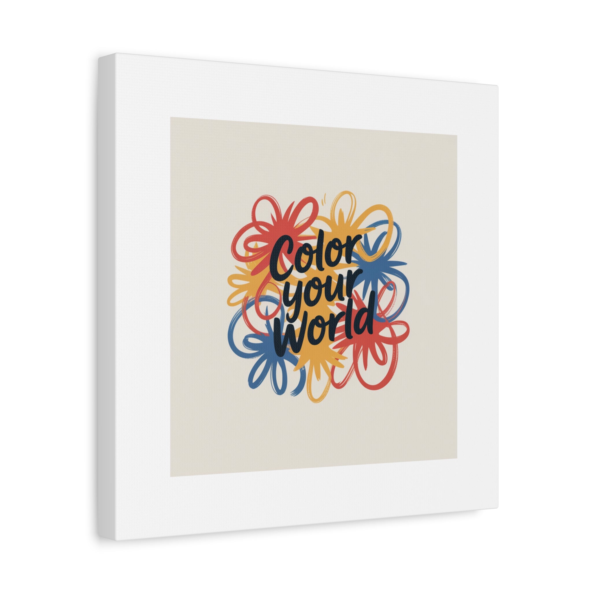 Canvas Art – “Color Your World” Floral Wall Art