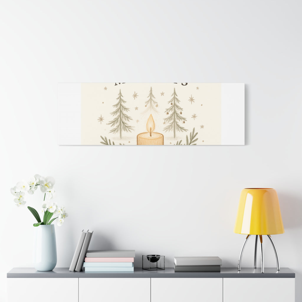 Peaceful Moments Candle Canvas — Matte Stretched Wall Art