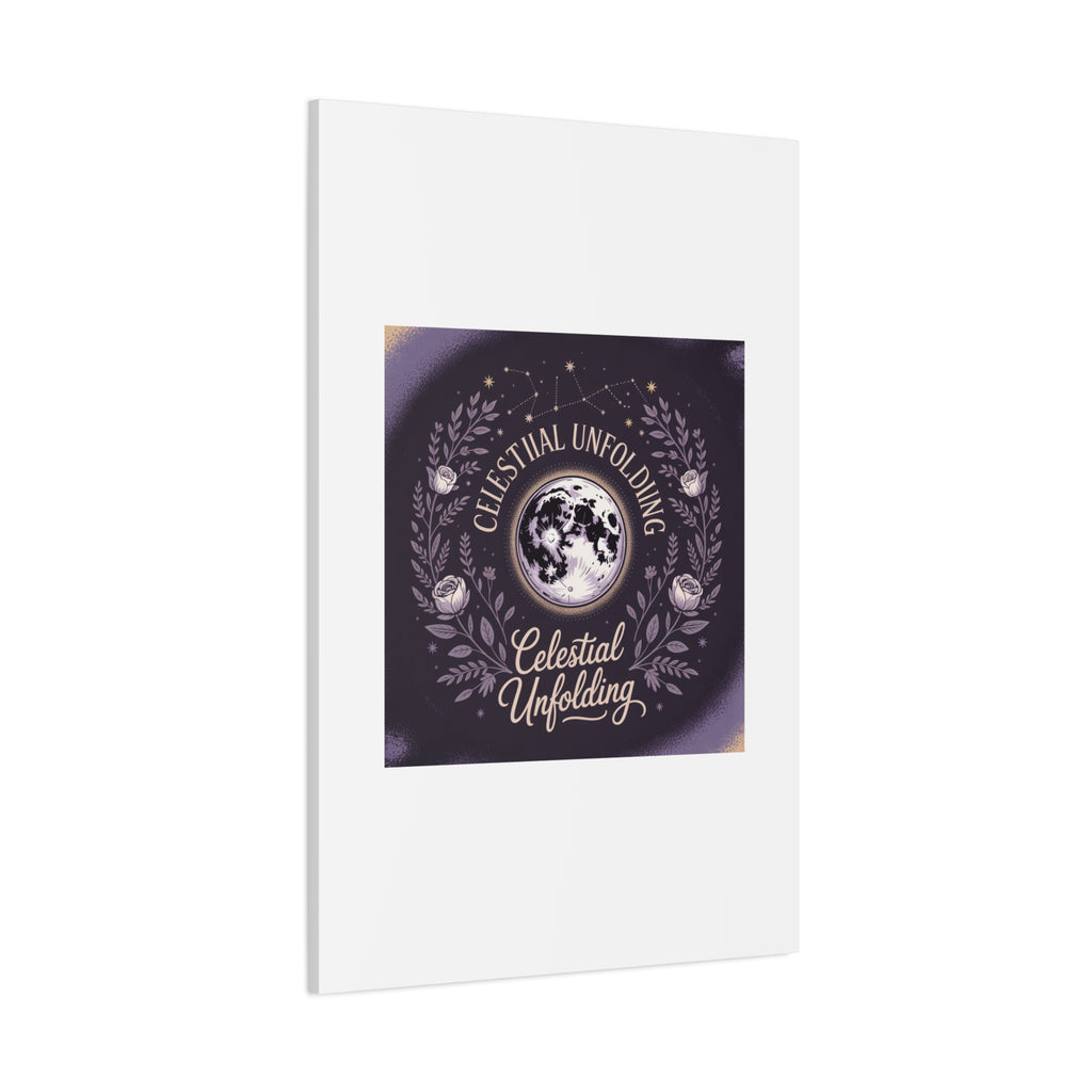 Celestial Unfolding Moon Art Canvas