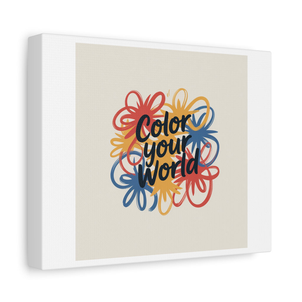 Canvas Art – “Color Your World” Floral Wall Art