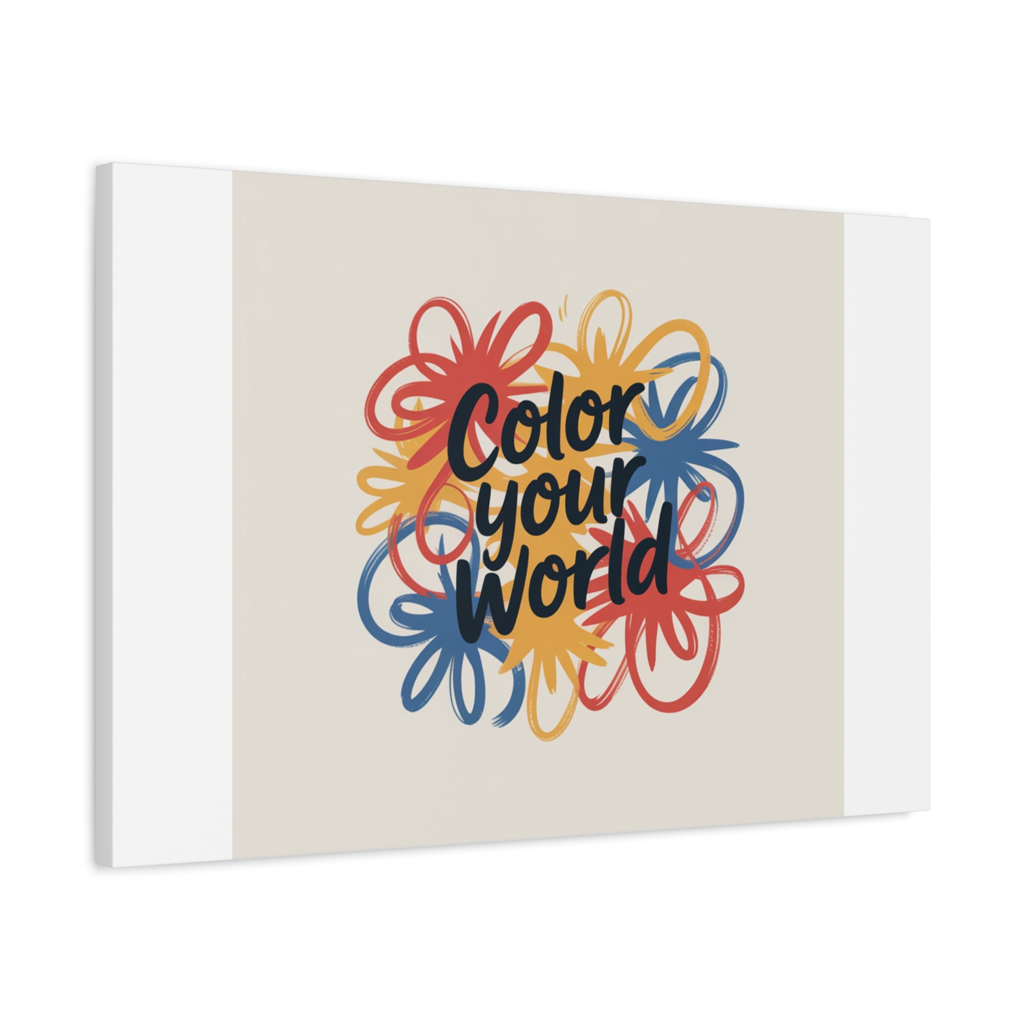 Canvas Art – “Color Your World” Floral Wall Art