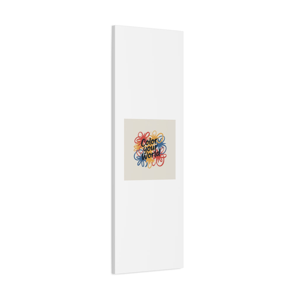 Canvas Art – “Color Your World” Floral Wall Art