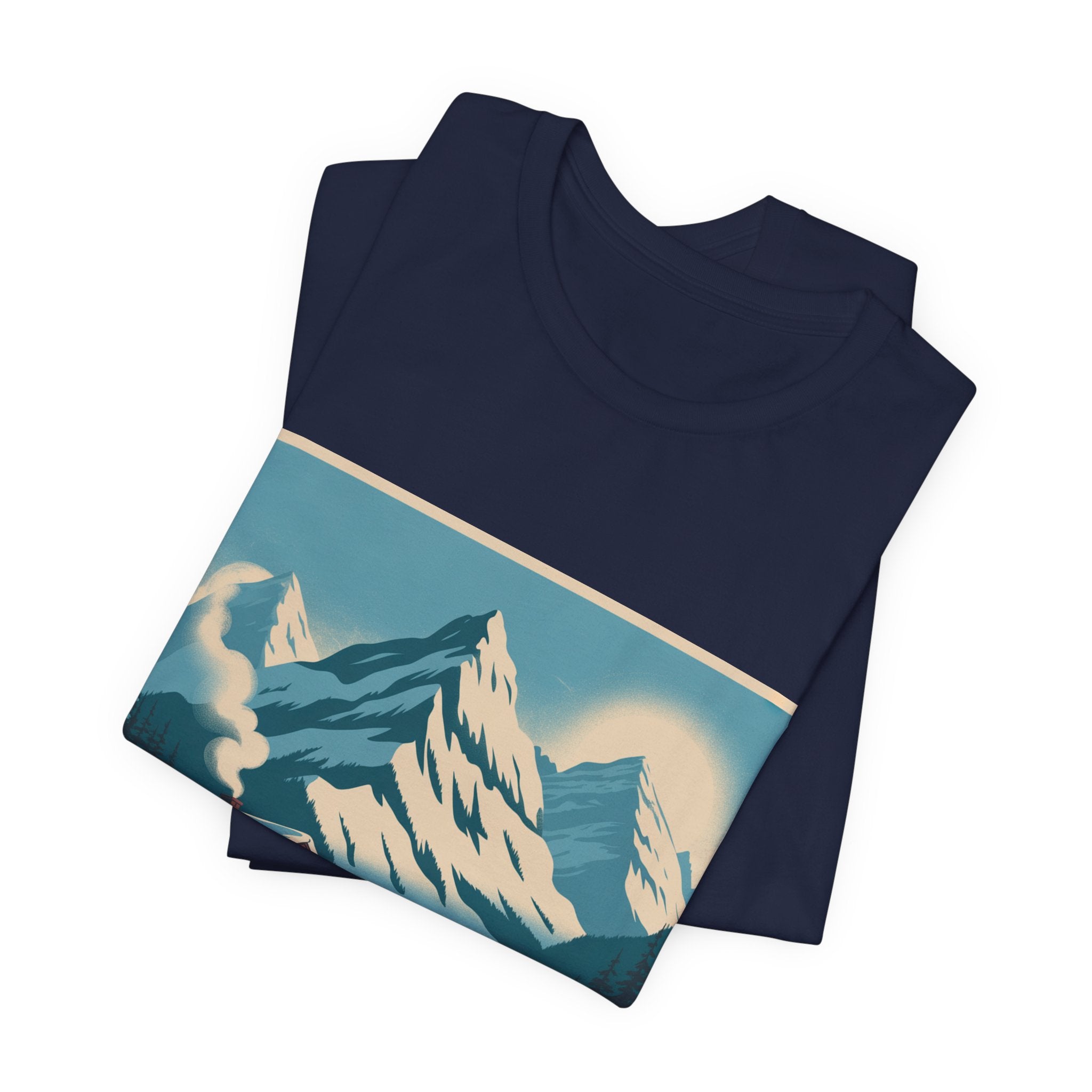 Ski Lodge Vintage Graphic Tee — Retro Mountain Skiers Shirt