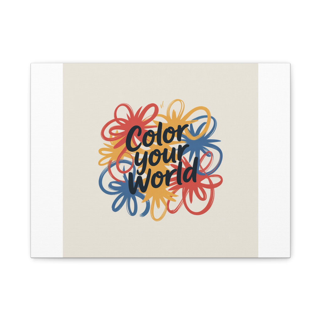 Canvas Art – “Color Your World” Floral Wall Art