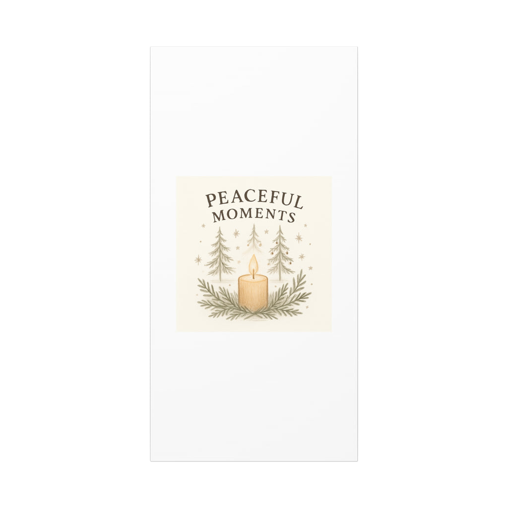Peaceful Moments Candle Canvas — Matte Stretched Wall Art