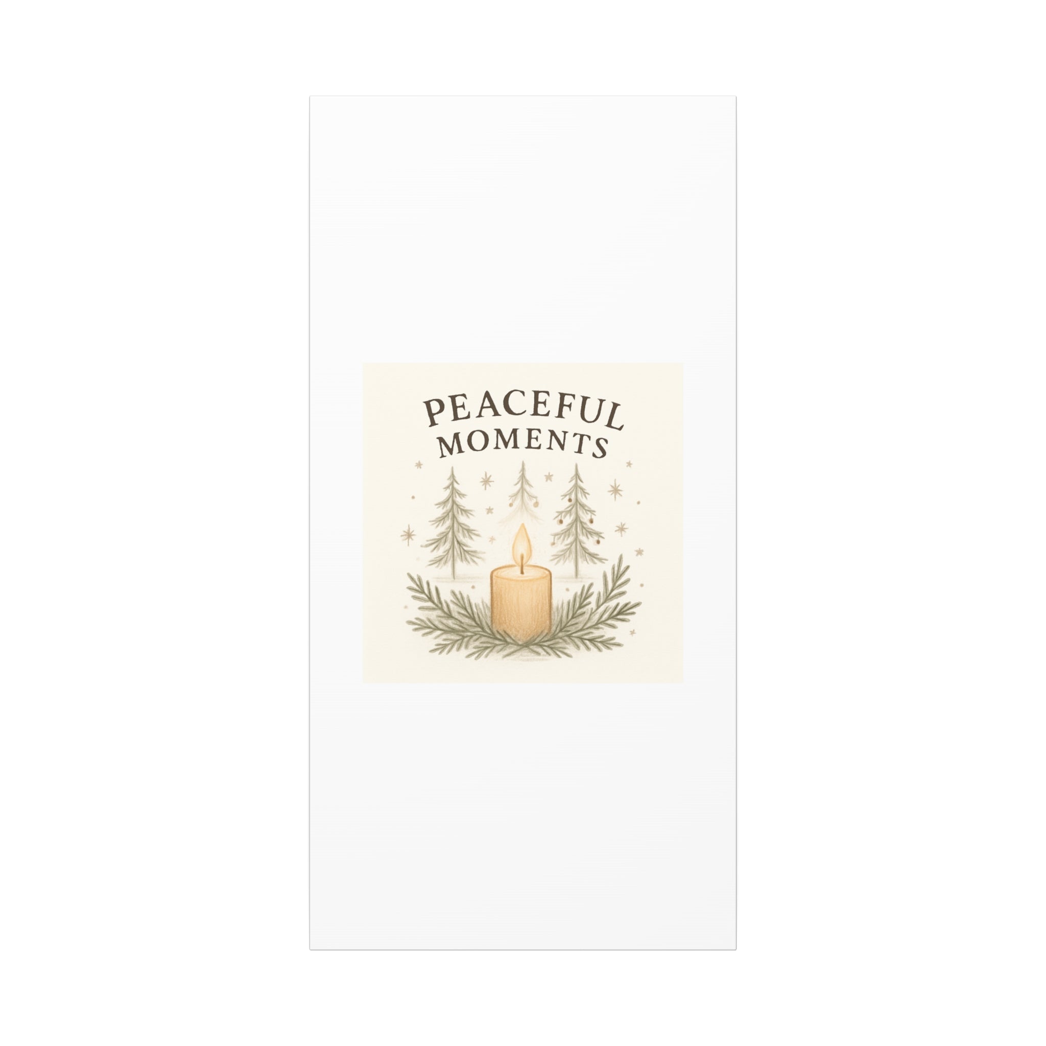 Peaceful Moments Candle Canvas — Matte Stretched Wall Art
