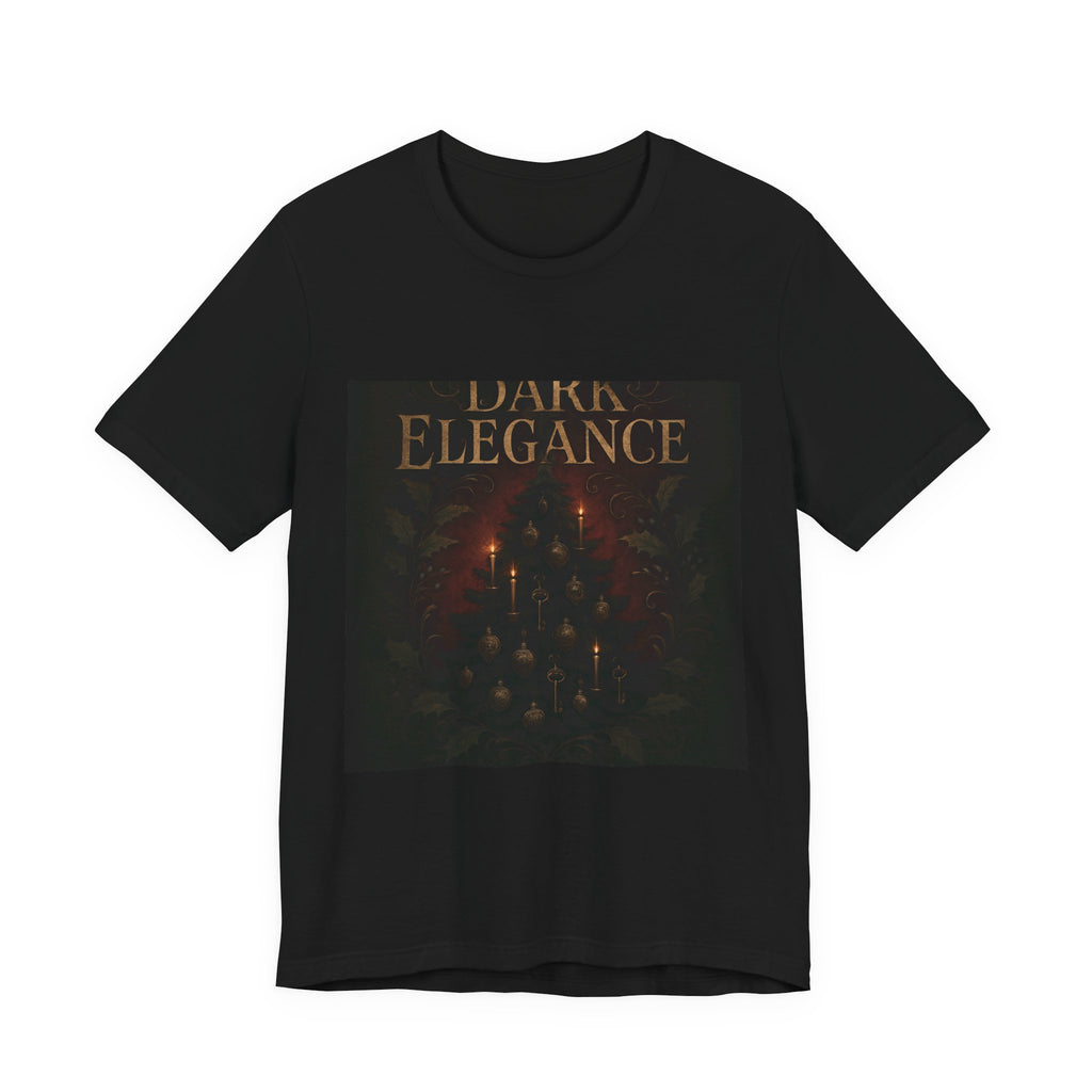 Dark Elegance Tee - Gothic Candlelight Graphic Shirt