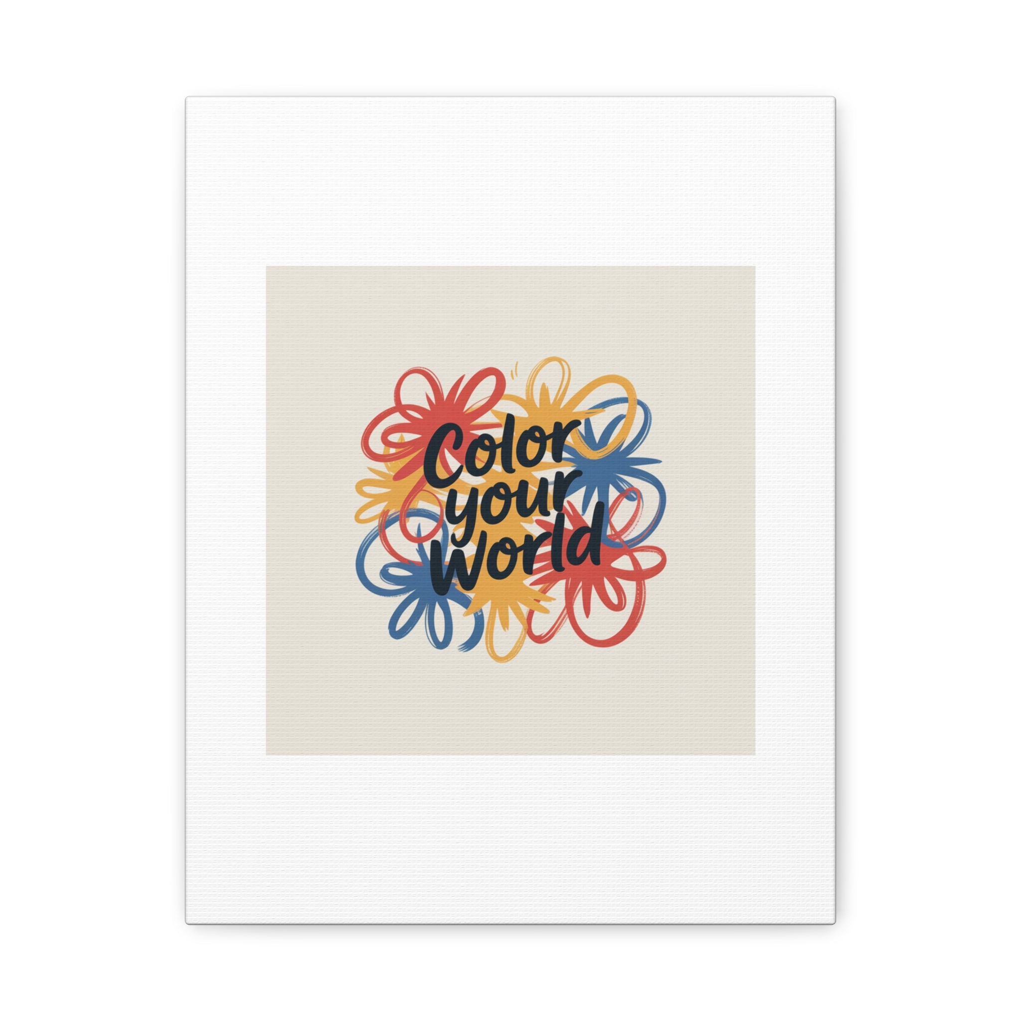 Canvas Art – “Color Your World” Floral Wall Art