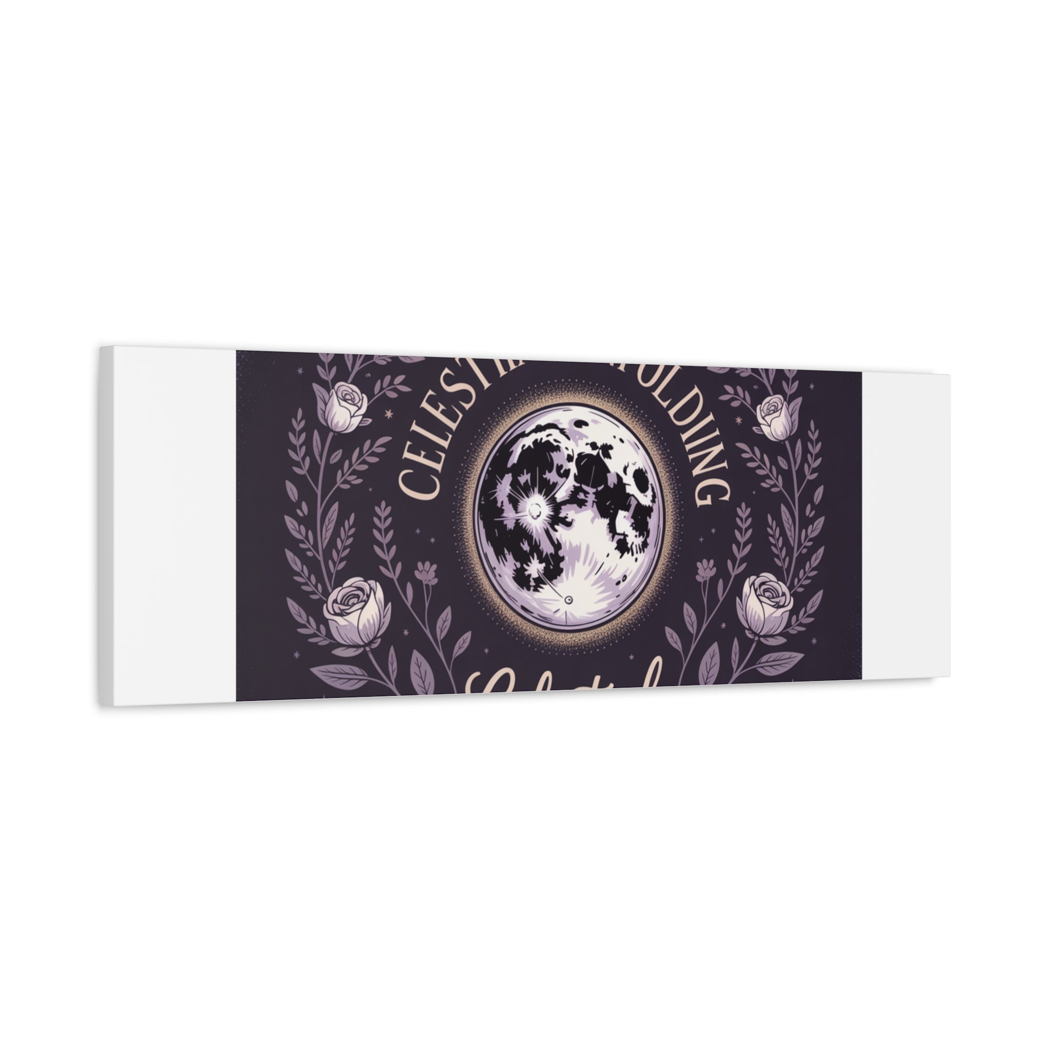 Celestial Unfolding Moon Art Canvas