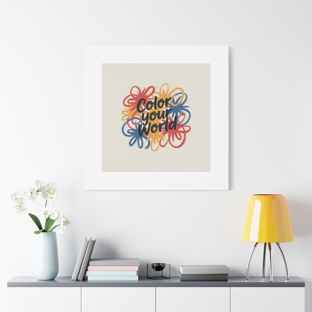 Canvas Art – “Color Your World” Floral Wall Art