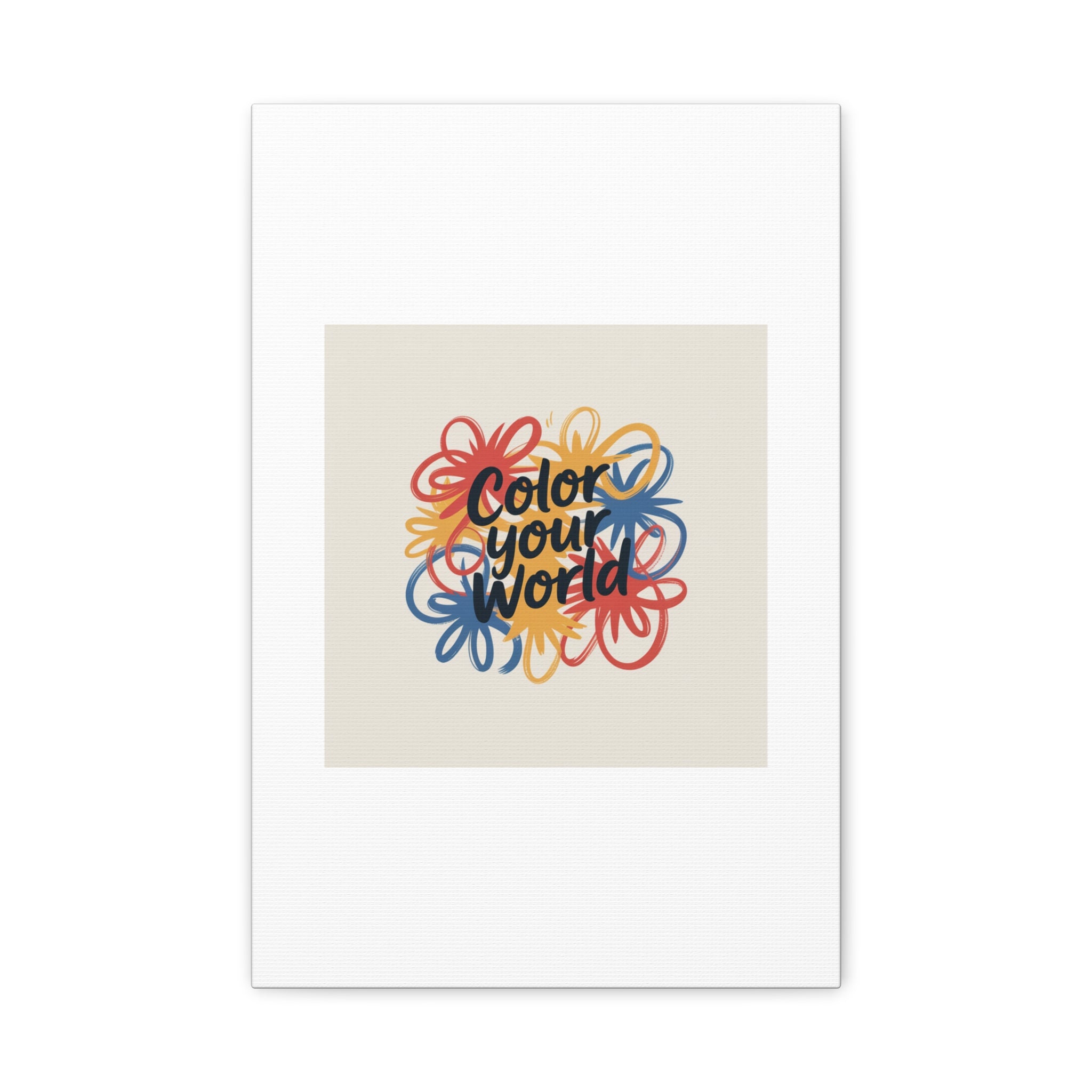 Canvas Art – “Color Your World” Floral Wall Art