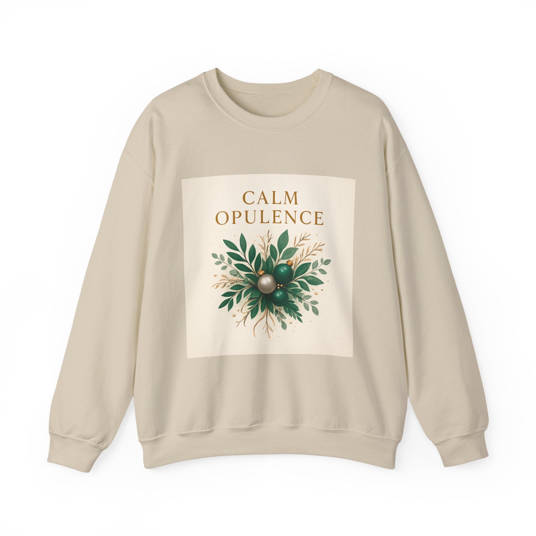 Calm Opulence Sweatshirt — Botanical Holiday Crewneck