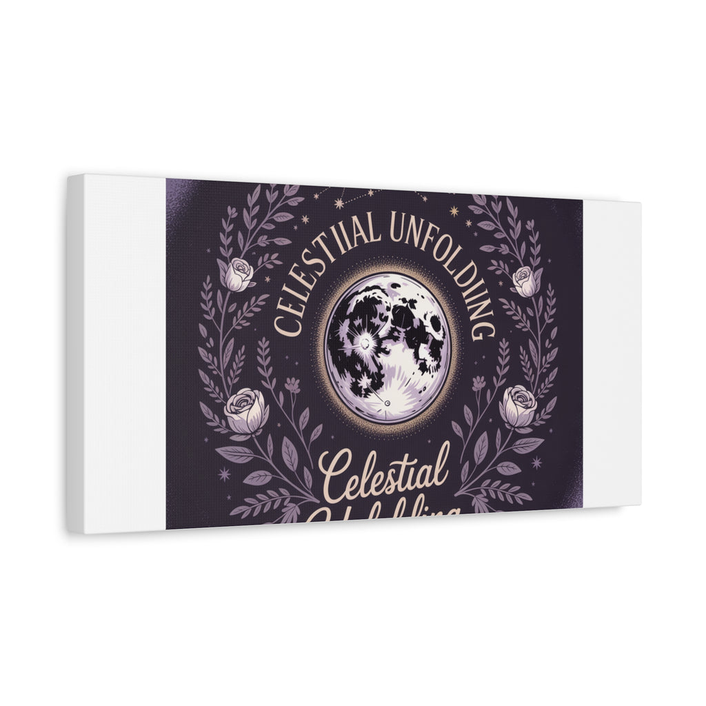 Celestial Unfolding Moon Art Canvas