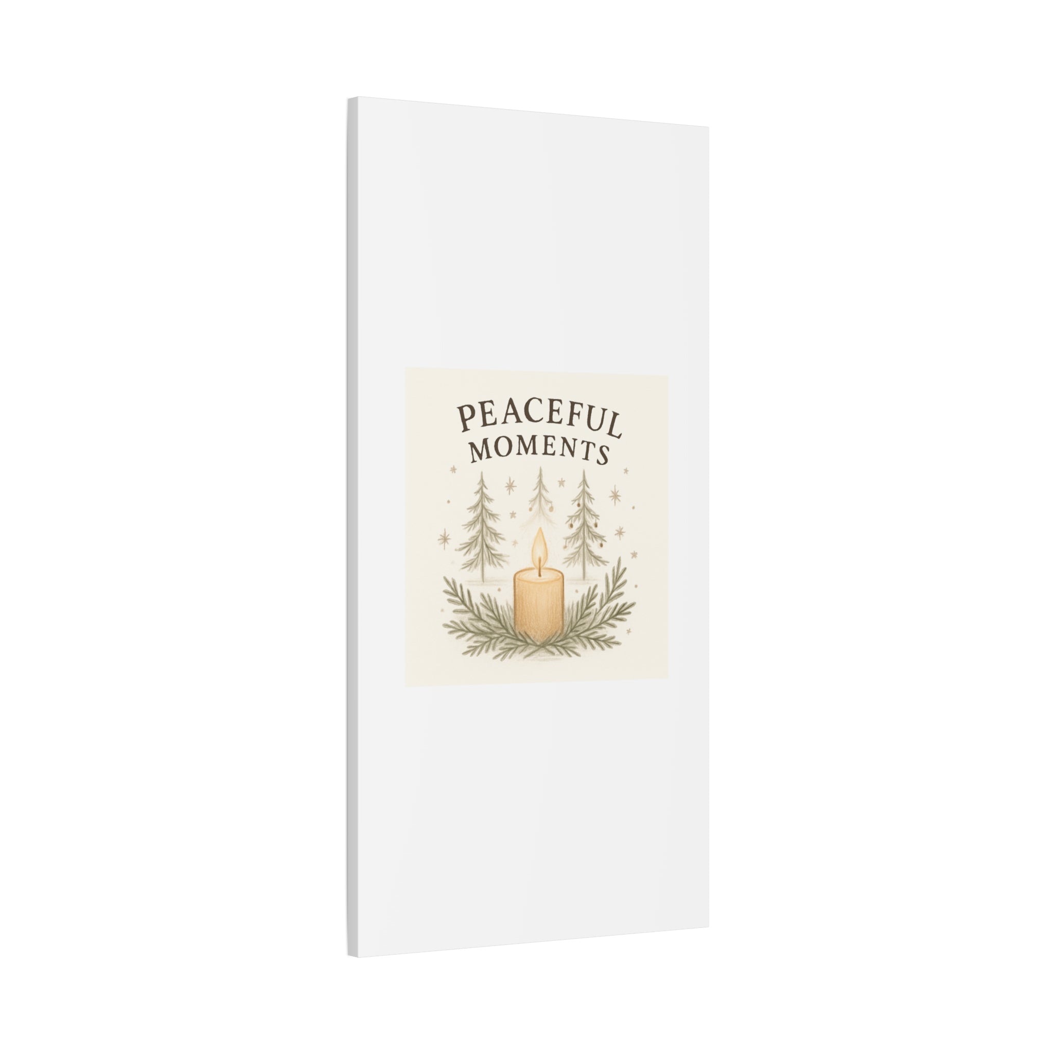 Peaceful Moments Candle Canvas — Matte Stretched Wall Art