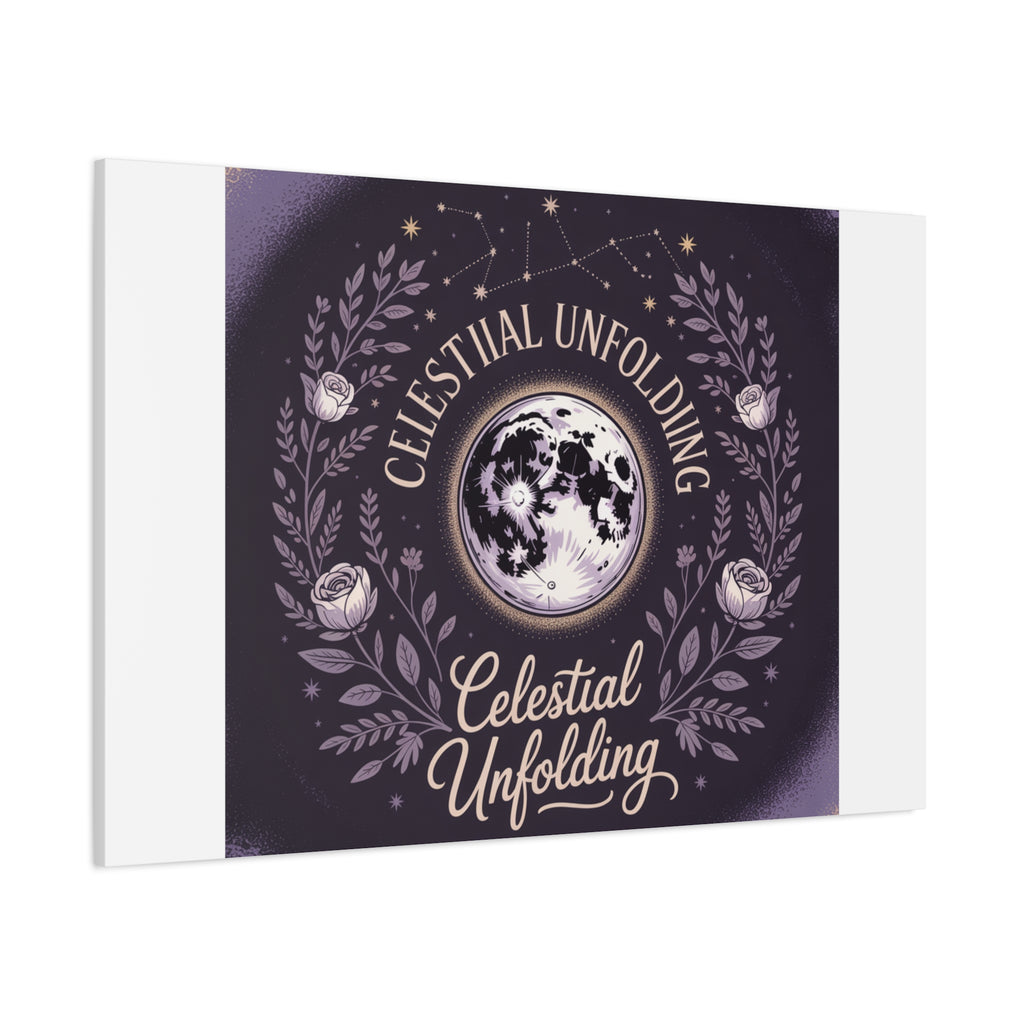 Celestial Unfolding Moon Art Canvas