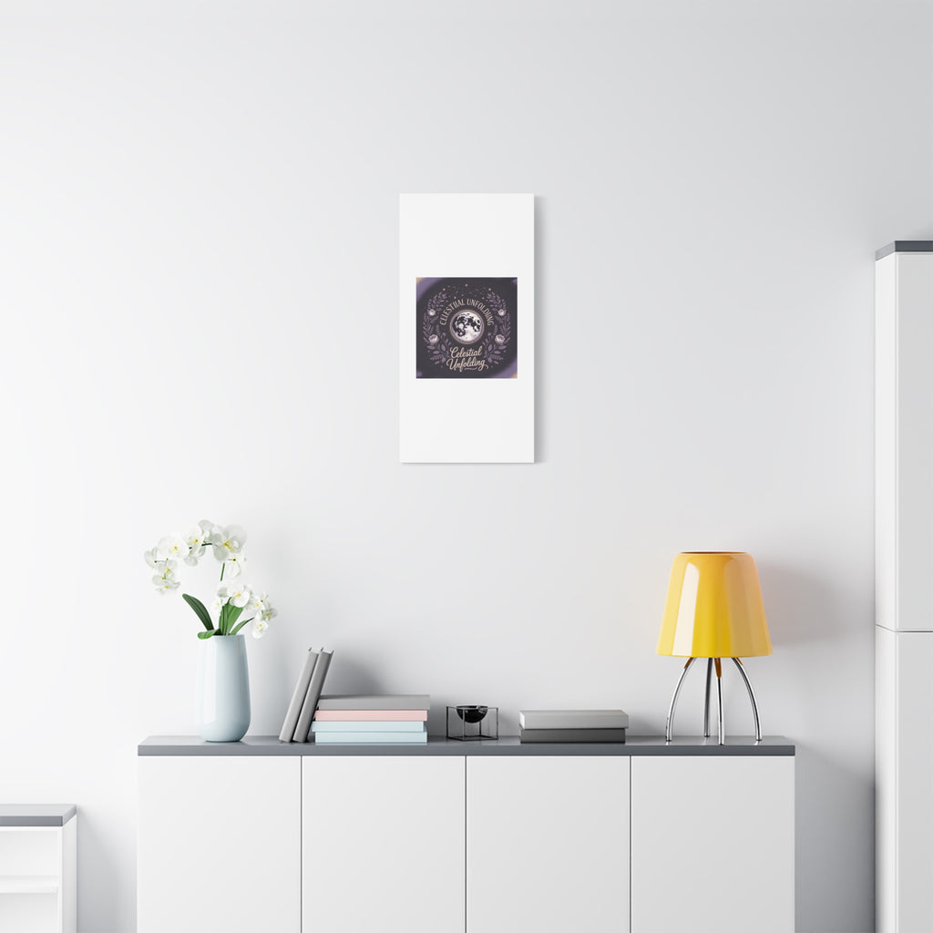 Celestial Unfolding Moon Art Canvas