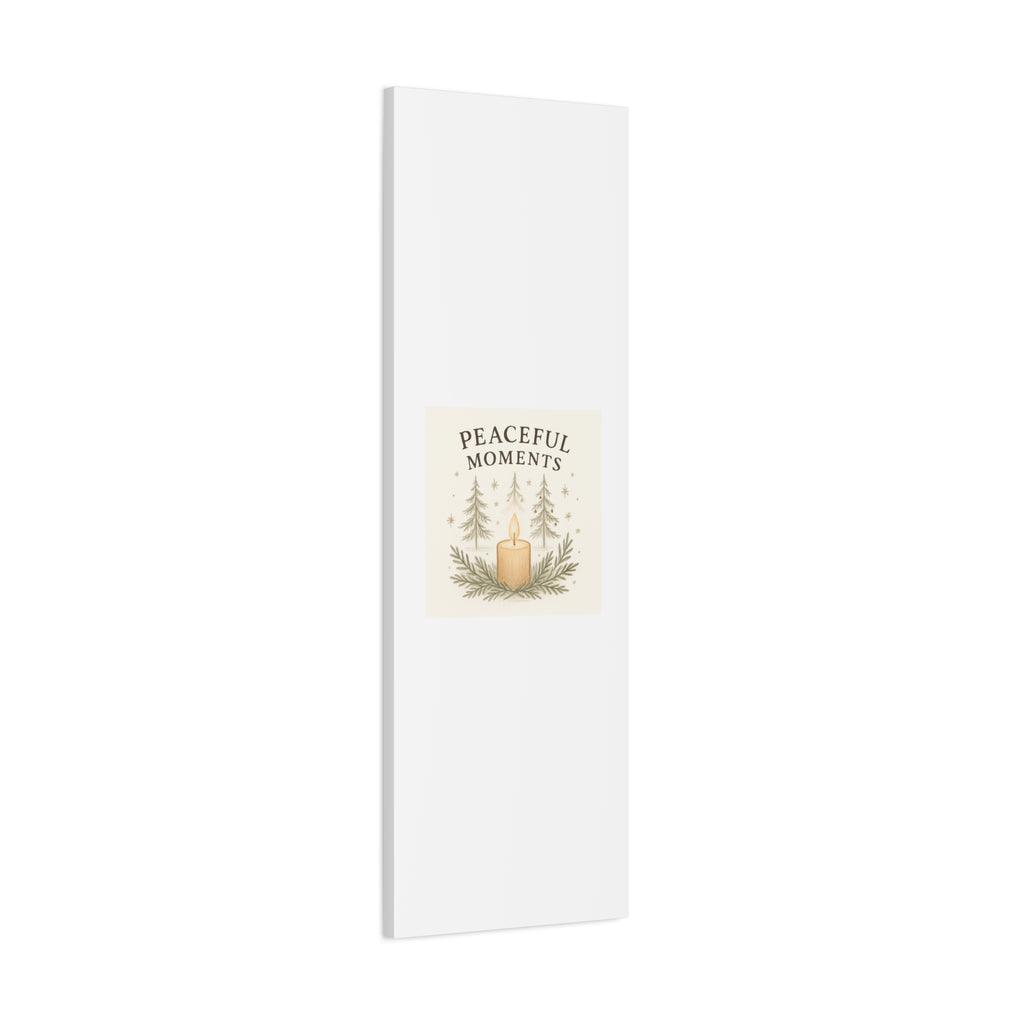 Peaceful Moments Candle Canvas — Matte Stretched Wall Art