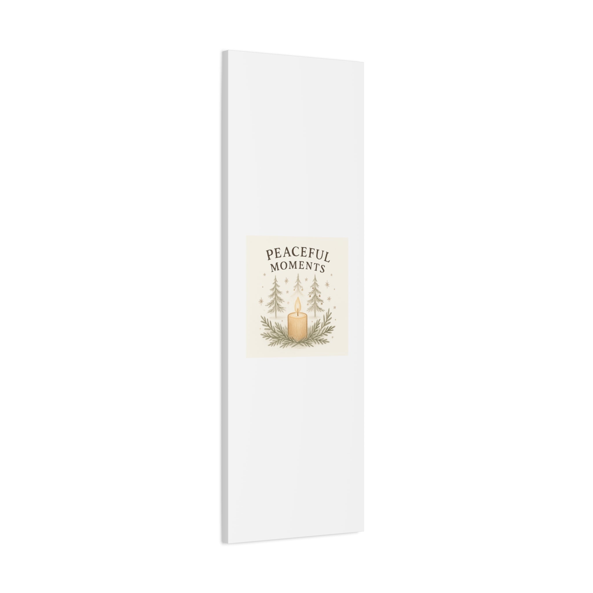 Peaceful Moments Candle Canvas — Matte Stretched Wall Art