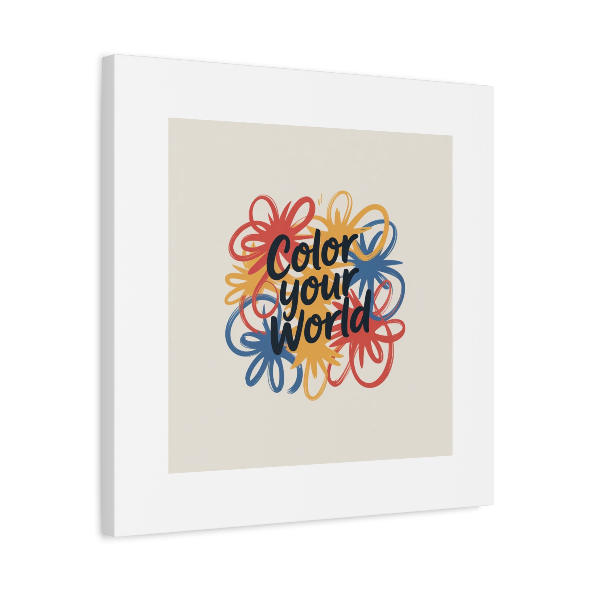 Canvas Art – “Color Your World” Floral Wall Art