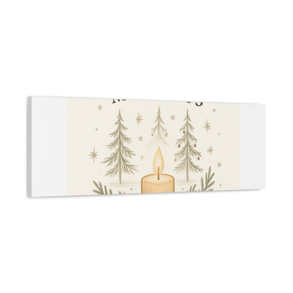 Peaceful Moments Candle Canvas — Matte Stretched Wall Art