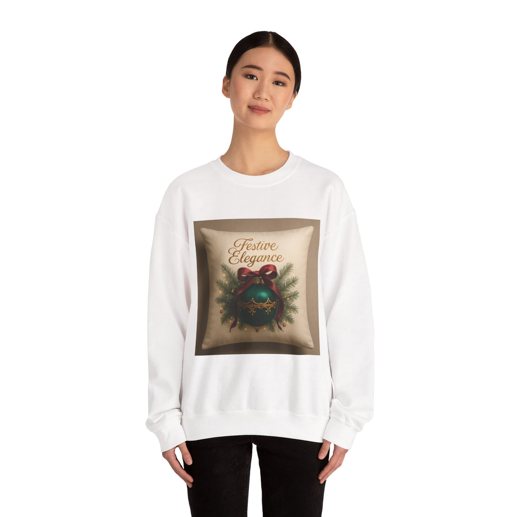 Crewneck Sweatshirt — Festive Elegance Christmas Ornament Design