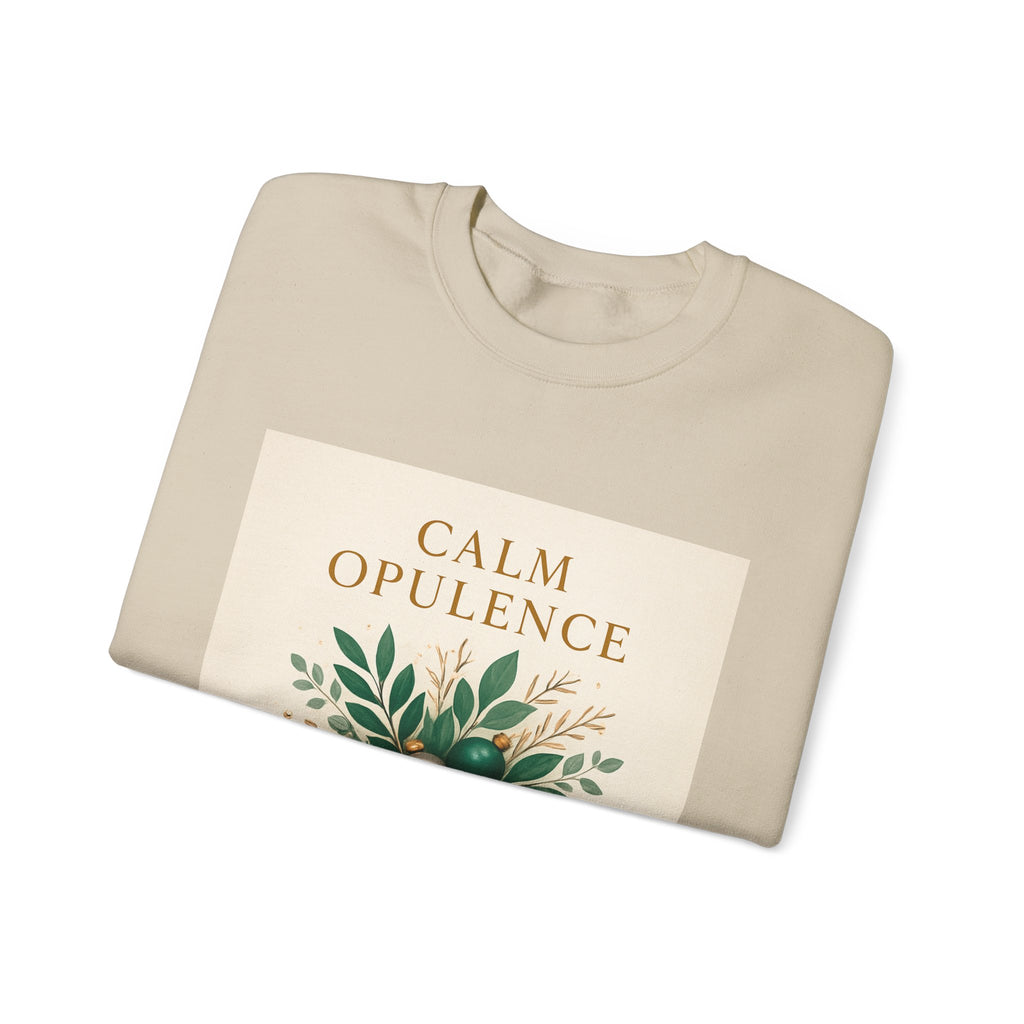 Calm Opulence Sweatshirt — Botanical Holiday Crewneck