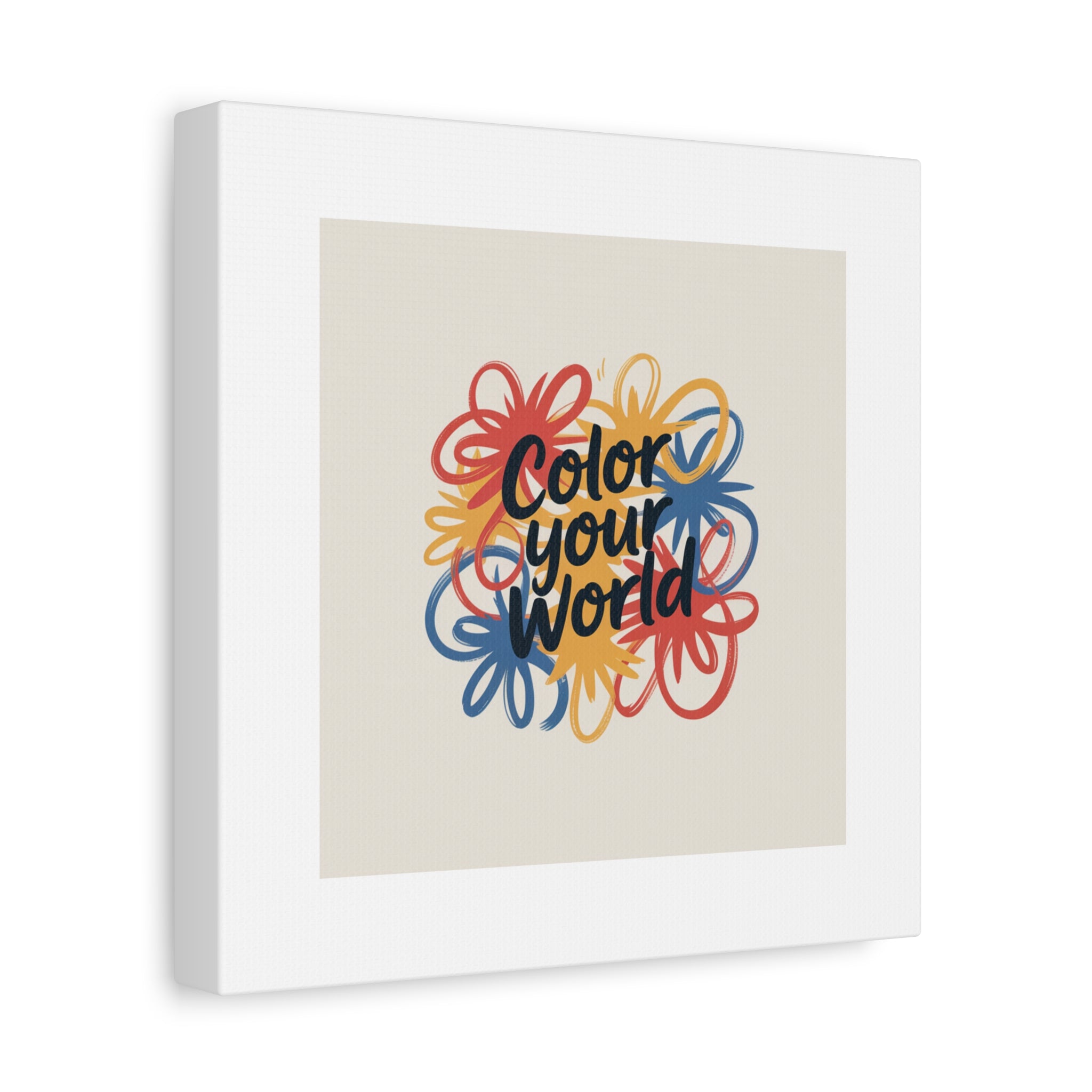 Canvas Art – “Color Your World” Floral Wall Art