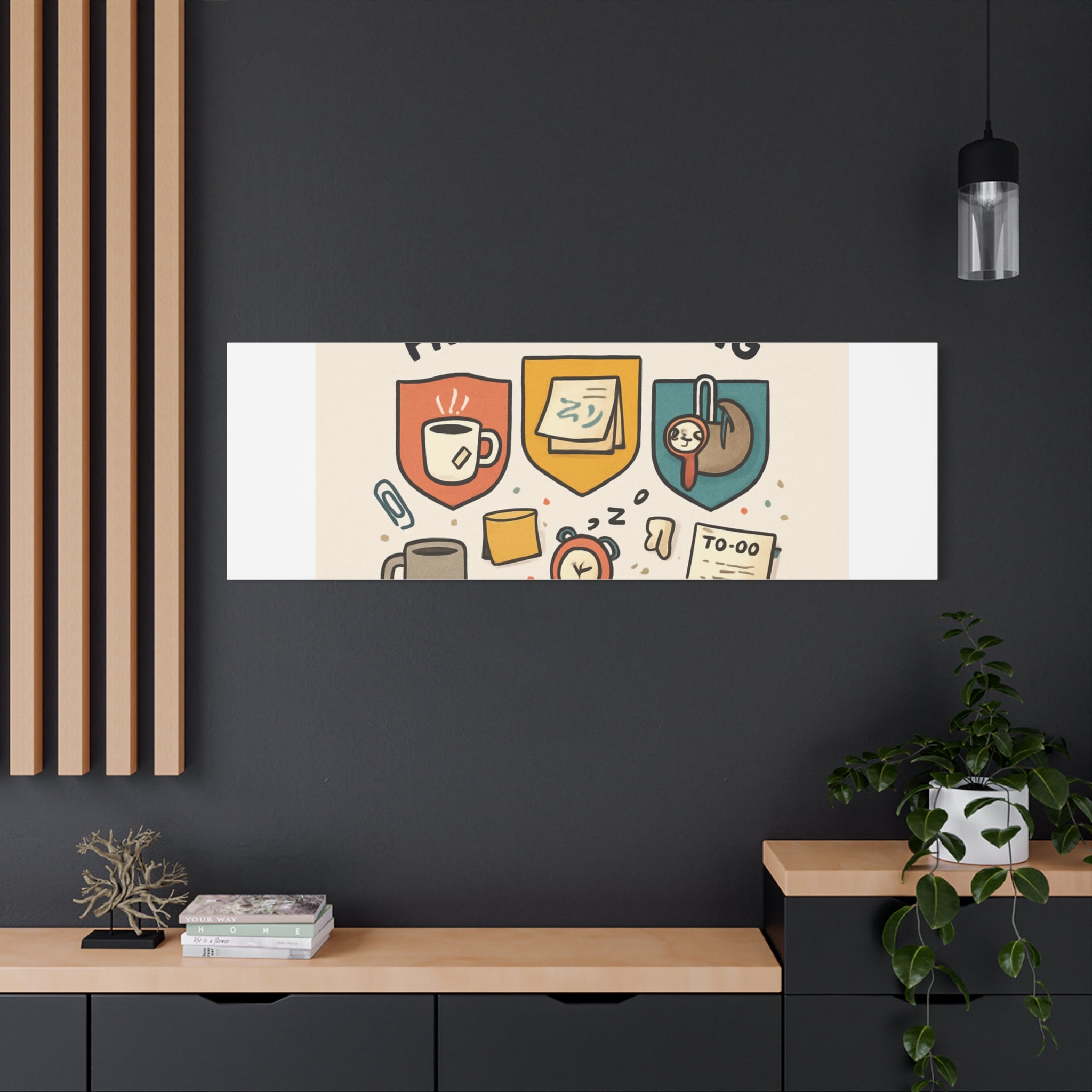 Canvas Wall Art — “I’m On Leave From Adulting” Cute Office Humor Matte Canvas