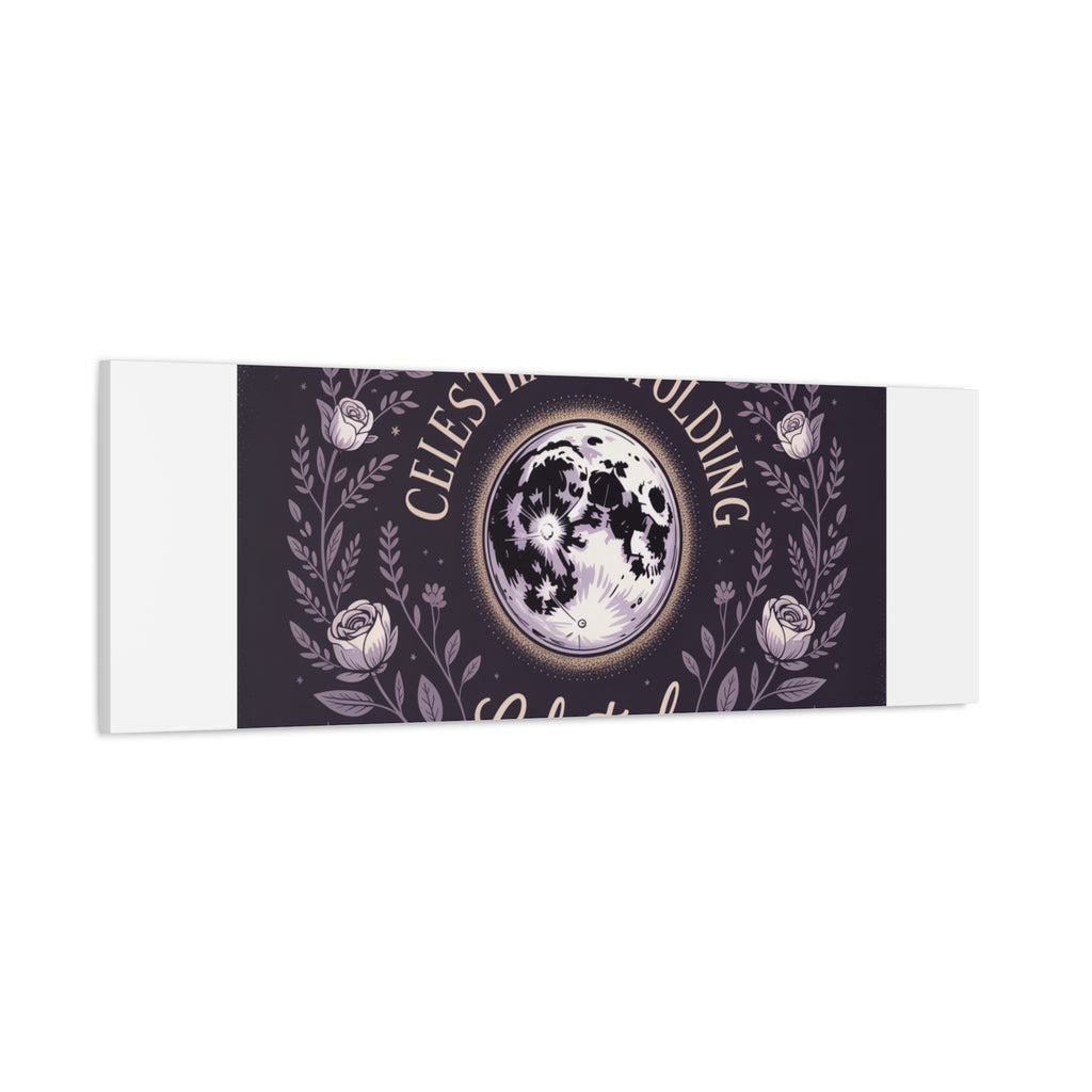 Celestial Unfolding Moon Art Canvas