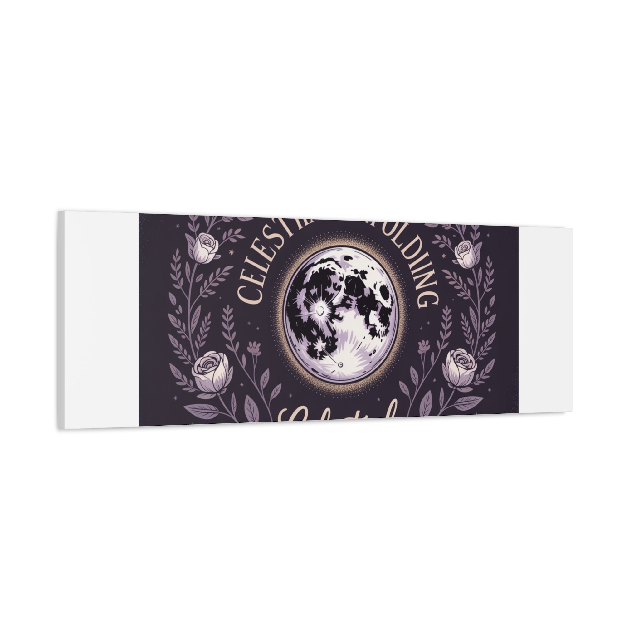 Celestial Unfolding Moon Art Canvas