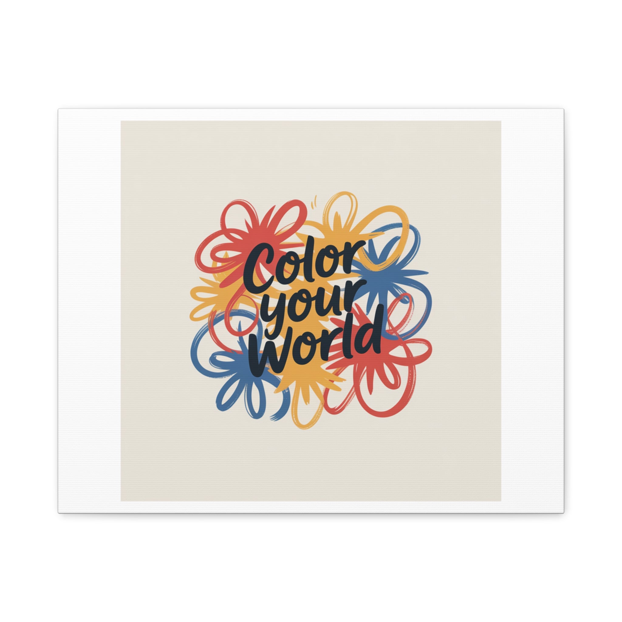 Canvas Art – “Color Your World” Floral Wall Art