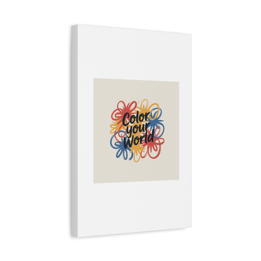 Canvas Art – “Color Your World” Floral Wall Art
