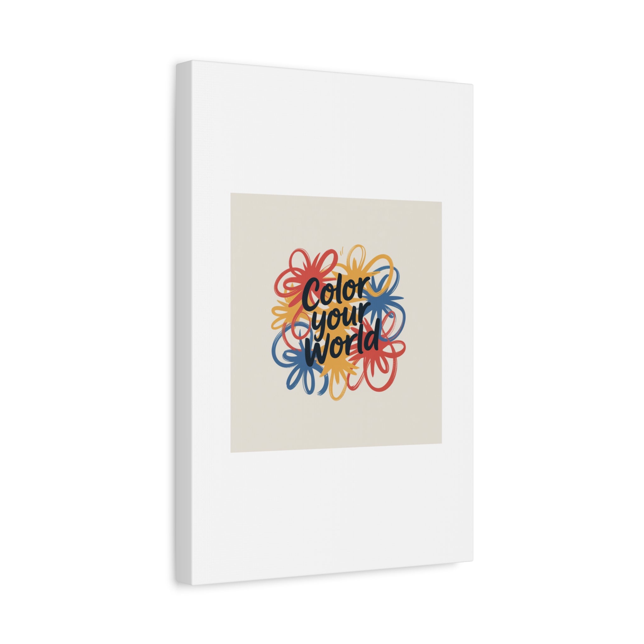 Canvas Art – “Color Your World” Floral Wall Art