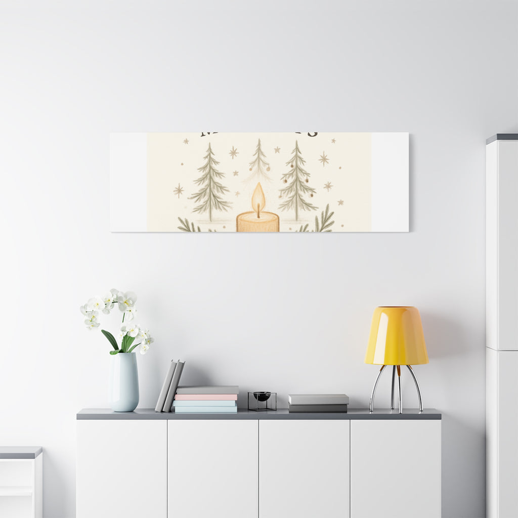 Peaceful Moments Candle Canvas — Matte Stretched Wall Art