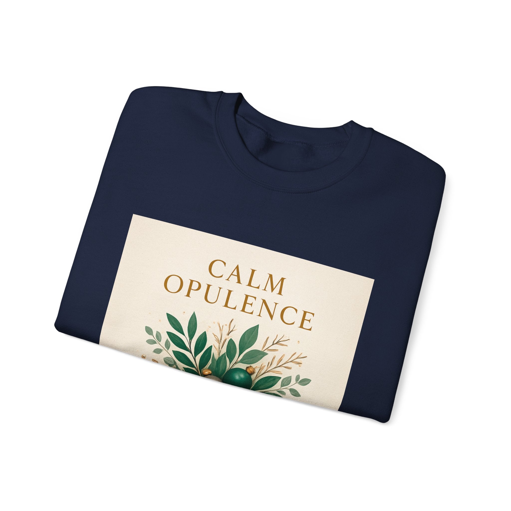 Calm Opulence Sweatshirt — Botanical Holiday Crewneck