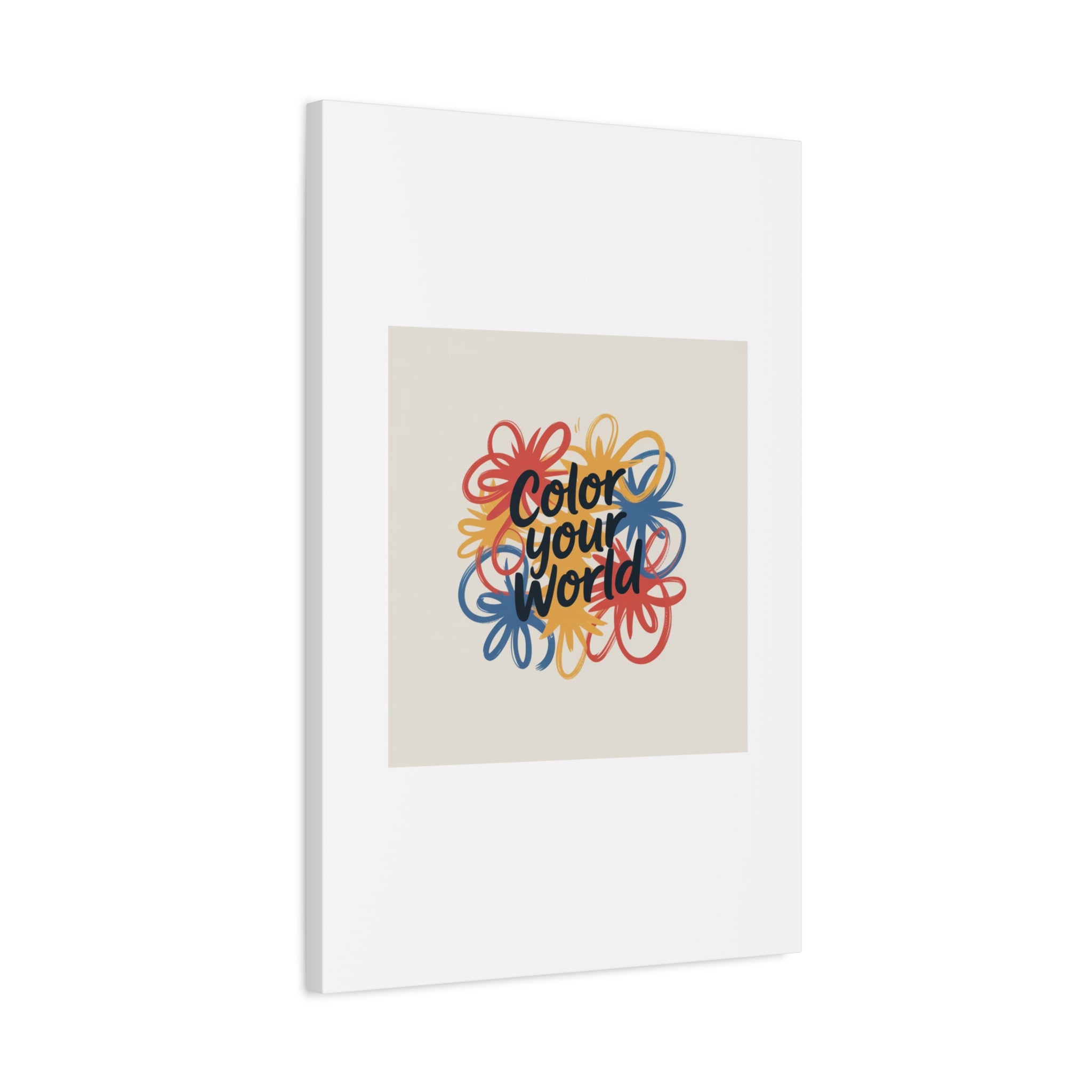 Canvas Art – “Color Your World” Floral Wall Art