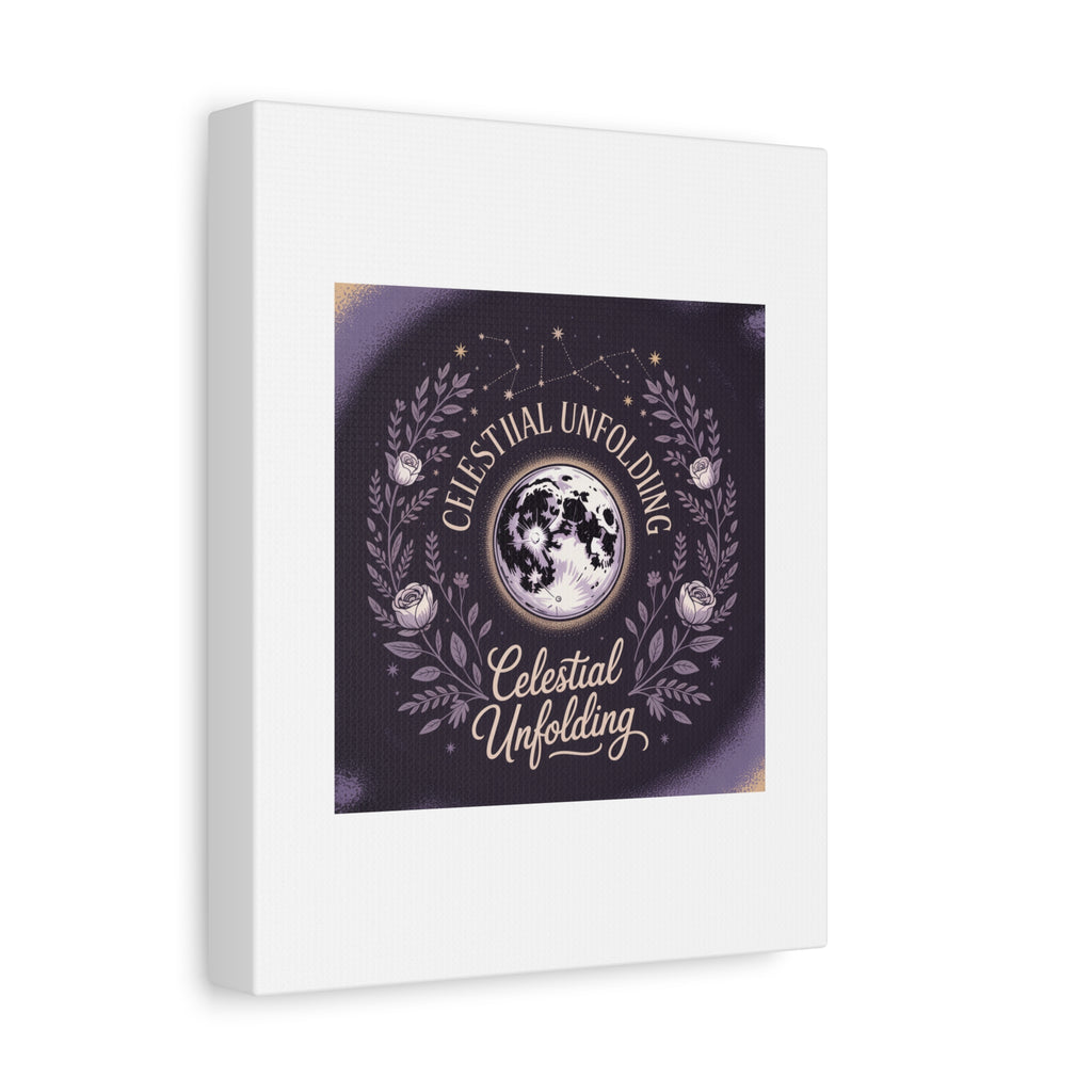 Celestial Unfolding Moon Art Canvas