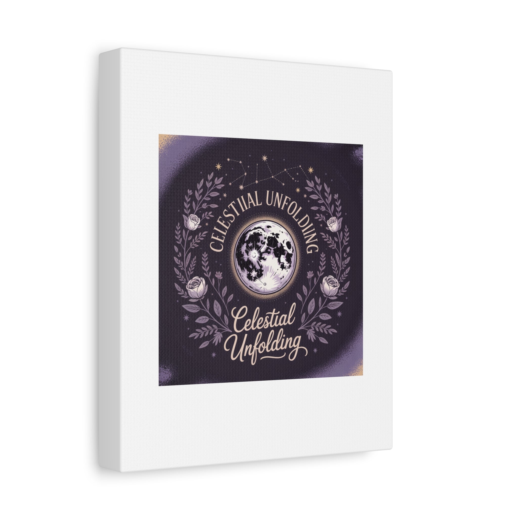 Celestial Unfolding Moon Art Canvas